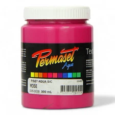 Rose Aqua Supercover Fabric Screenprinting Inks - Vibrant 300 mL