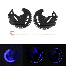 Brake Rotor Covers Blue Led Ring Fit For Honda Goldwing 1800 Gl1800 2001-2017 16