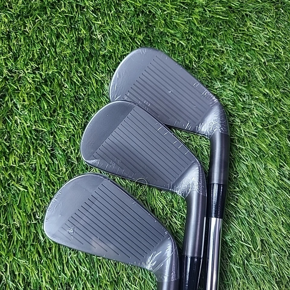 Cobra King Forged CB Black 4/5/6 Iron Set KBS Tour V 110 Stiff Left Handed *NEW* - Image 2 of 4