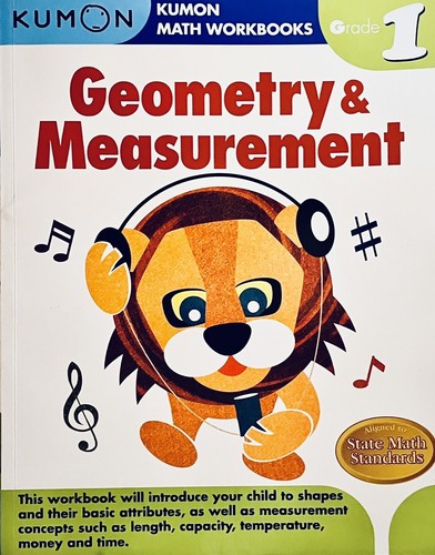 Kumon Math Workbook Grade 1 Geometry & Measurement