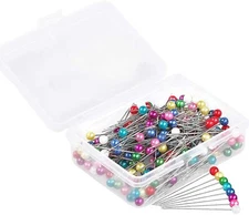 600 Pcs 1.6 Inch Glass Ball Head Straight Pins Sewing Quilting Pins for Fabric