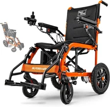 SuperHandy GoRide Electric Wheelchair | 39lbs Foldable Dual Motor Mobility