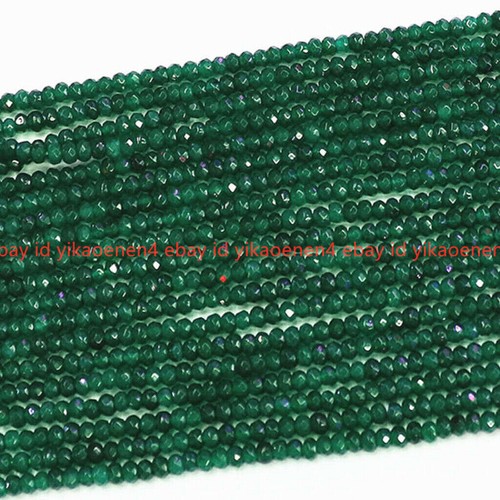 Faceted 2x4mm Genuine Natural Rondelle Gemstone Abacus Loose Beads 15" Strand - Picture 19 of 29