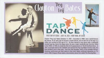 6° Cachets Tap Dance 5612 DCP Legendary Clayton ''Peg Leg'' Bates 1920s to 1940s