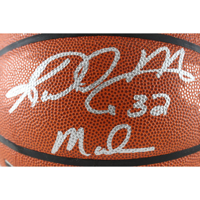 Karl Malone Autographed Utah Jazz I/O Wilson Basketball Mailman