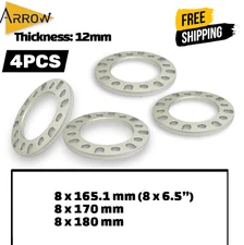 4pcs 8 LUG WHEEL SPACER 8X165.1mm 8x6.5'' 8x170mm 12mm (1/2”) FIT FORD F250/F350