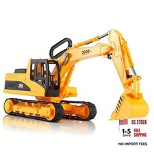 15" Oversized Construction Truck Toys for Kids 1:22 Scale Friction Excavator