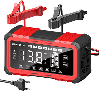 Car Battery Charger, 12V/24V Lifepo4 Lead Acid Battery Charger, Automobile