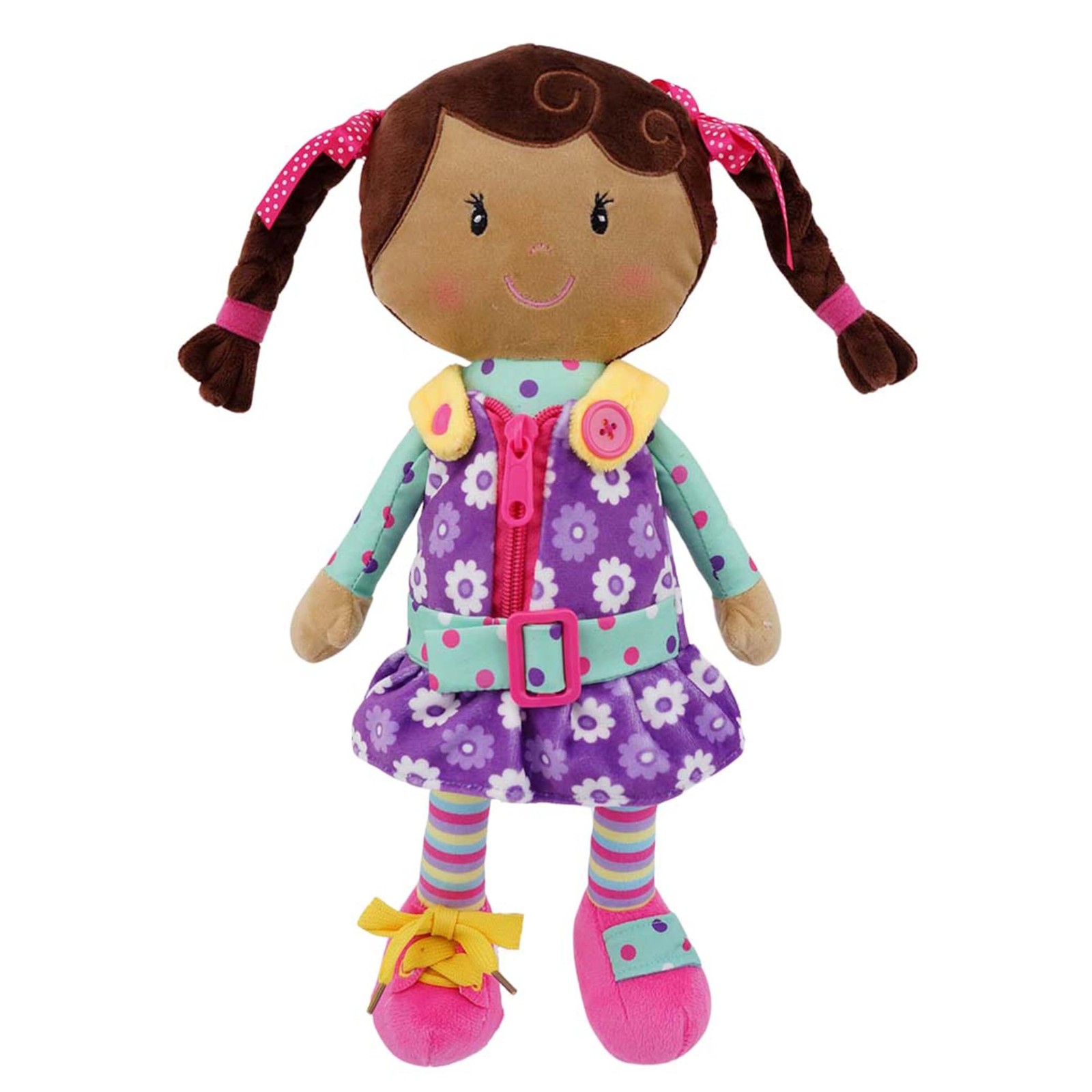 Learn to Dress Plush Doll for Toddlers - 15 Sugar Snap Toy f