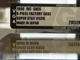 1992 Nintendo SNES Super Star Wars Factory Case of 6 VGA 80+ Graded Sealed Pop 1