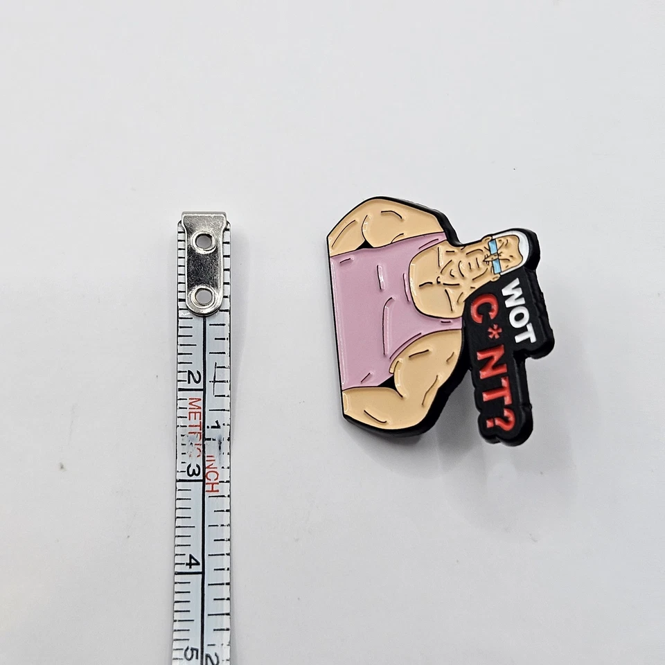 The Big Lez Show LEZ Enamel Pin Brooch "WOT C***" Funny Humour - image 3 of 3