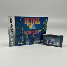 Tetris Worlds GBA Nintendo Game Boy Advance w Manual - Tested & Working