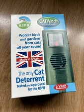 NEW RSPB APPROVED CAT WATCH DETERRENT REPELLER CATWATCH SCARER ULTRA SONIC PEST
