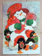 vintage Springbok Happy the Snowman puzzle 100 pieces PZL1106 Hallmark