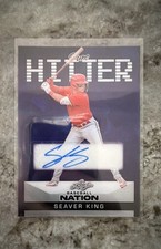 Seaver King 2025 Leaf Baseball Nation Pure Hitter Autographs #PA-SK1 Purple 4/8