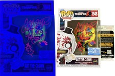 David Howard Thornton signed & sketched Funko Pop Black Light Art the Clown - Te
