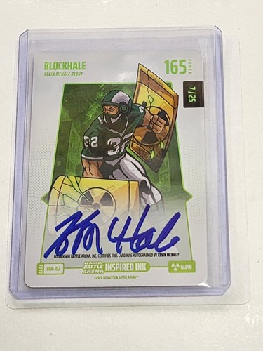 2024 Bo Jackson Battle Arena Blockhale Kevin McHale GLOW SSP Battlefoil Auto /25