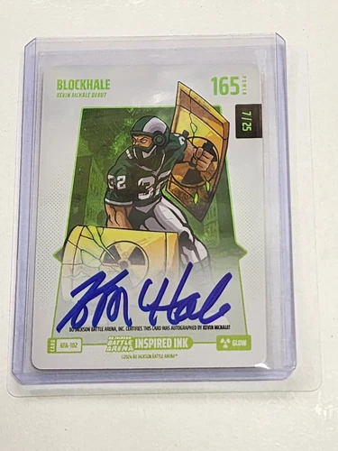 2024 Bo Jackson Battle Arena Blockhale Kevin McHale GLOW SSP Battlefoil Auto /25