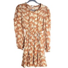 Blu Pepper Women's Medium Floral Mini Dress Boho Cottagecore Whimsy Prairie