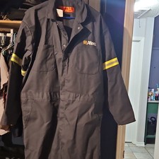 Red Kap Gray Work Coveralls Mechanic Uniform Polyester/Cotton CT1YVH