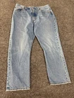 Levis 501 Jeans mens 33x26 button fly blue straight fit retro light wash denim