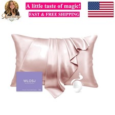 100 Silk Pillow Cases King Size Mulberry Silk Pillowcase for Hair and Skin 2...