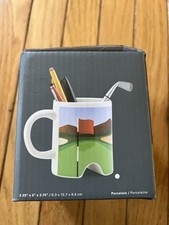 Putter Cup GOLF Novelty MUG and Golf Club PEN by Kikkerland NWB