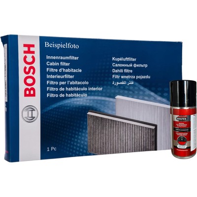 BOSCH Innenraumfilter + Klima Refresh für CITROEN C5 II C6 PEUGEOT 407 1.6D-3.0