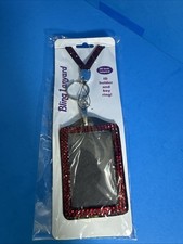 Bling Lanyard ID - Keys Holder 28  Red New TM 