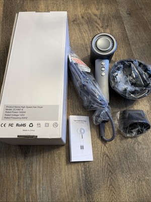 High Speed Hair Dryer w/Diffuser & High-Speed Brushless Motor NEW