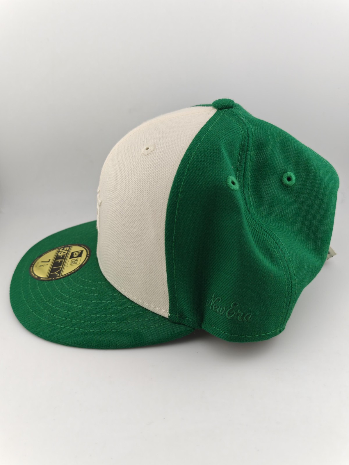 New Era x Essentials Fear of God 59FIFTY MLB Hat Cap Fitted Mens 7 1/4 Green New thumbnail 3