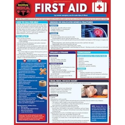 First Aid : a QuickStudy Laminated Reference Guide -  NEW Livingston Mike 2025