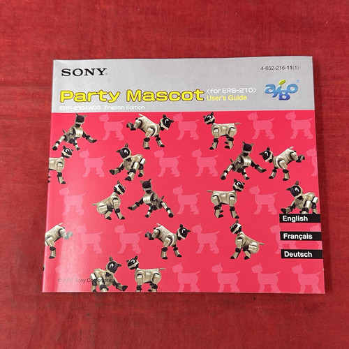 Sony Aibo Party Maskottchen für ERS-210 Englische Edition Videospiel Spielzeug ERF-210AW03 - Bild 7 von 14