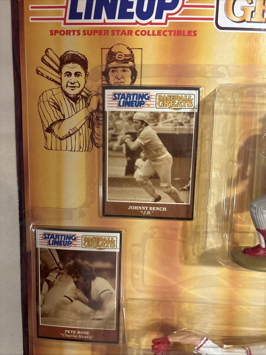 1989 Kenner Starting Lineup Johnny Bench & Pete Rose Baseball