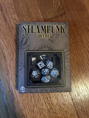 STEAMPUNK Clockwork Dice Set (7 Piece) by Q-Workshop Caramel SSTE05