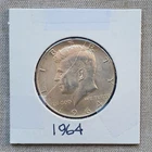 Silver Kennedy Half Dollar 1964: 90% Silver, Philadelphia Mint - Great Detail
