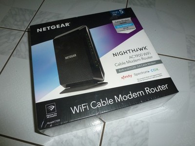 NETGEAR Nighthawk AC1900 DOCSIS 3.0 WiFi Cable Modem Router C7000-100NAR Black