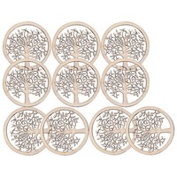 10 Pcs Bastelholz Platten Diy Basteln Unfertige Holzornamente Schlafzimmerdekor