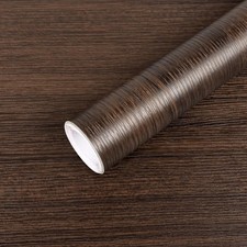Dark Brown Wood Contact Paper 15.7"x118" Peel Stick Removable Rustic Dec USA..