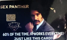 S*x Panther Credit Debit Card Skin Cover Sticker Chip Funny Decal