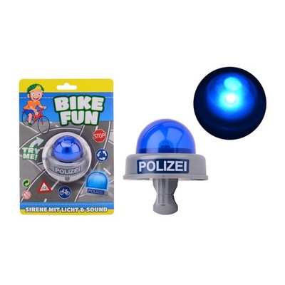 Bike Fun - Polizeisirene mit Licht und Sound für das Fahrrad