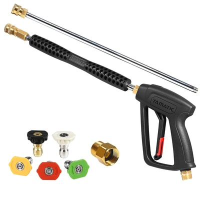 #ad Pressure Washer Gun and Wand with 5 Spray Nozzles M22 14mm amp; M22 15mm Fittin... $90.84