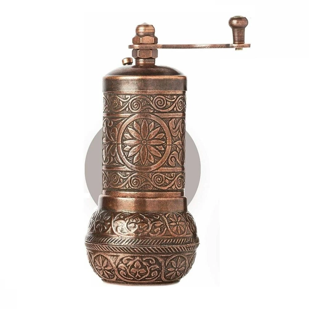 4.3'' Pepper Salt Spice Seed Mill Grinder Old Copper Color Turkish Ottoman ✾✾
Opens in a new window