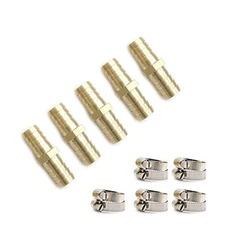 5 Pcs 1/2" Garden Hose Connector Garden Hose Fittings Hose Mender End Repair ...