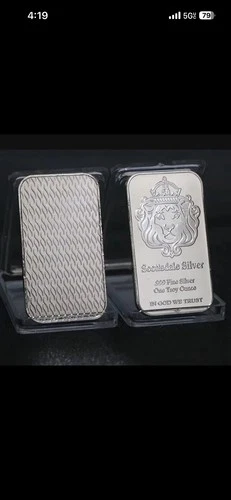 Scottsdale Mint 1 oz .999 Fine Silver Bar 1 oz Precious Metal Content Silver Bar