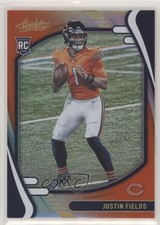 2021 Panini Absolute Rookies Spectrum Orange 71/75 Justin Fields #108 0wa0