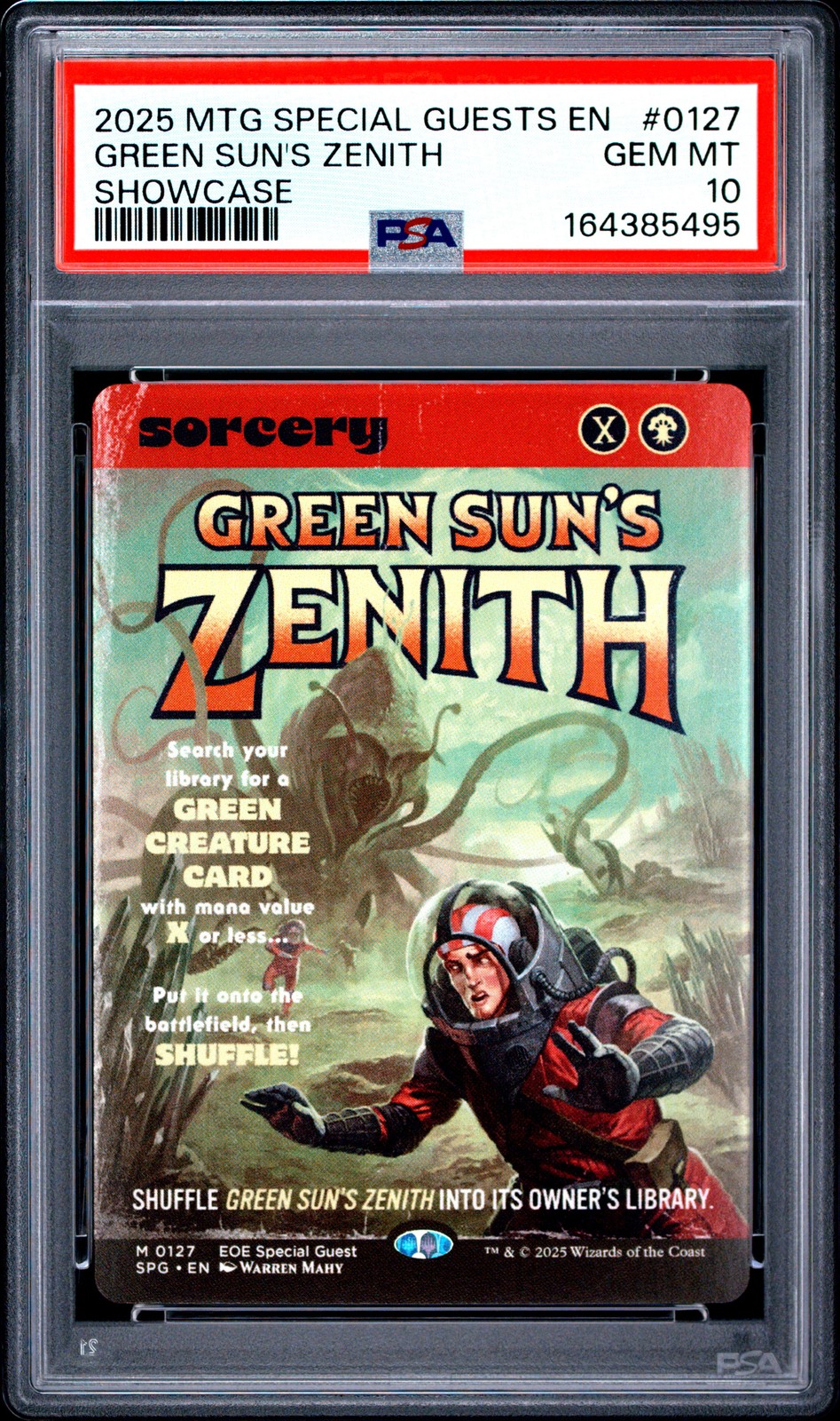 2025 MTG EDGE OF ETERNITIES SPECIAL GUESTS SHOWCASE GREEN SUN'S ZENITH PSA 10