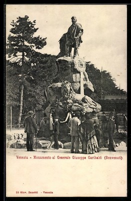 Venezia, Monumento al Generale Giuseppe Garibaldi, Ansichtskarte 