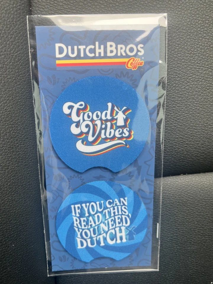 DUTCH BROS Car Coasters National Coffee Day Merch Drop Sept 29, 2025