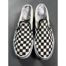 Vans Asher Checkerboard Slip On Shoes Women  s Size 9 Black White